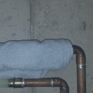 Prevent frozen pipe insulate exposed pipe