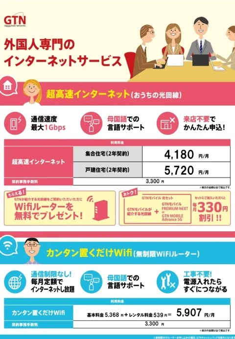 外国人向けネットサービス